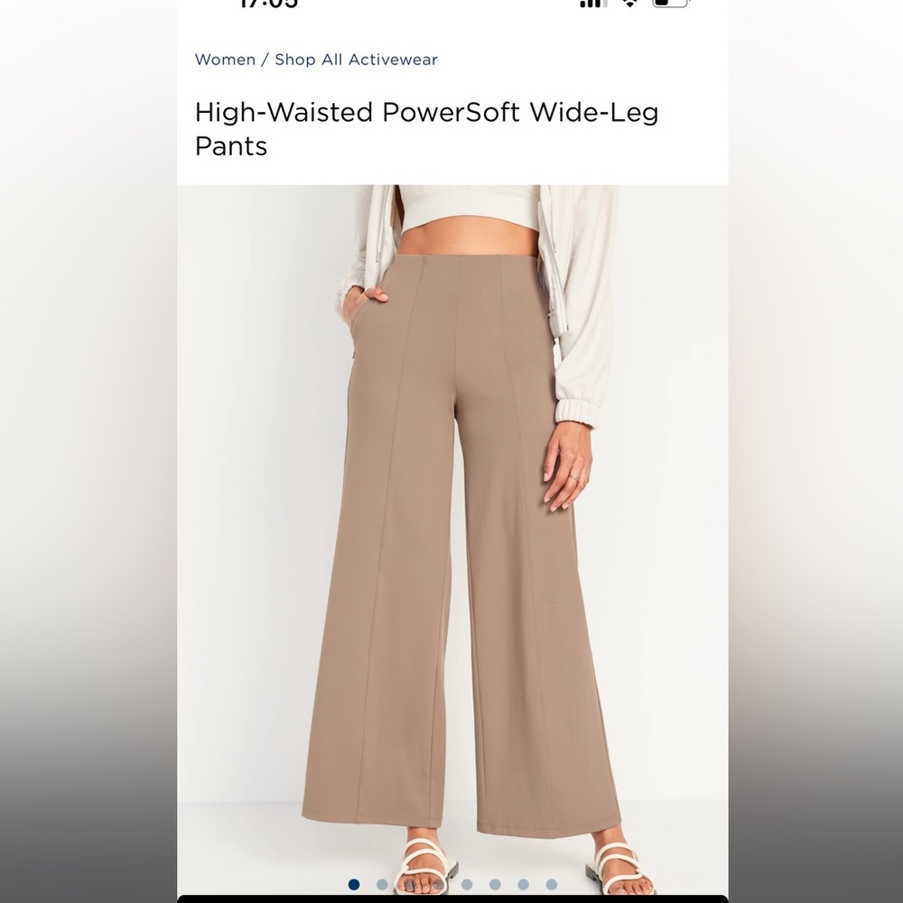 NWT ON a wide leg pants size XL reg inseam camel brown color